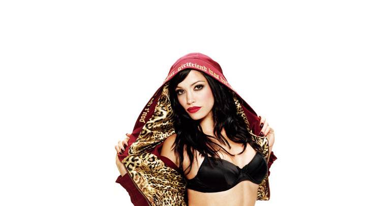 Jessica Sutta In Black Bikini N Red Lips Front Photoshoot